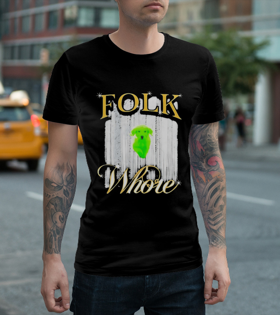 Green Dog Folk Whore T-Shirt