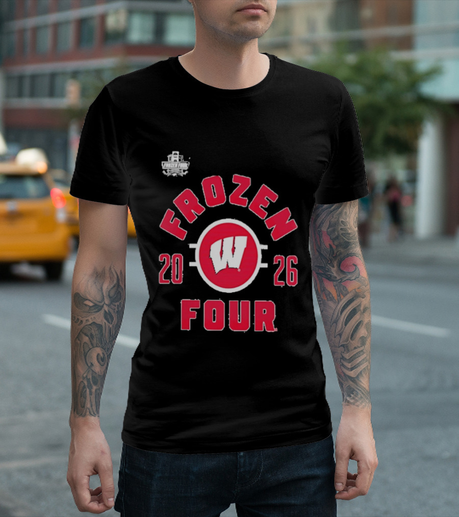 Wisconsin Badgers 2026 Frozen Four NCAA Men's Hockey Championship T-Shirt