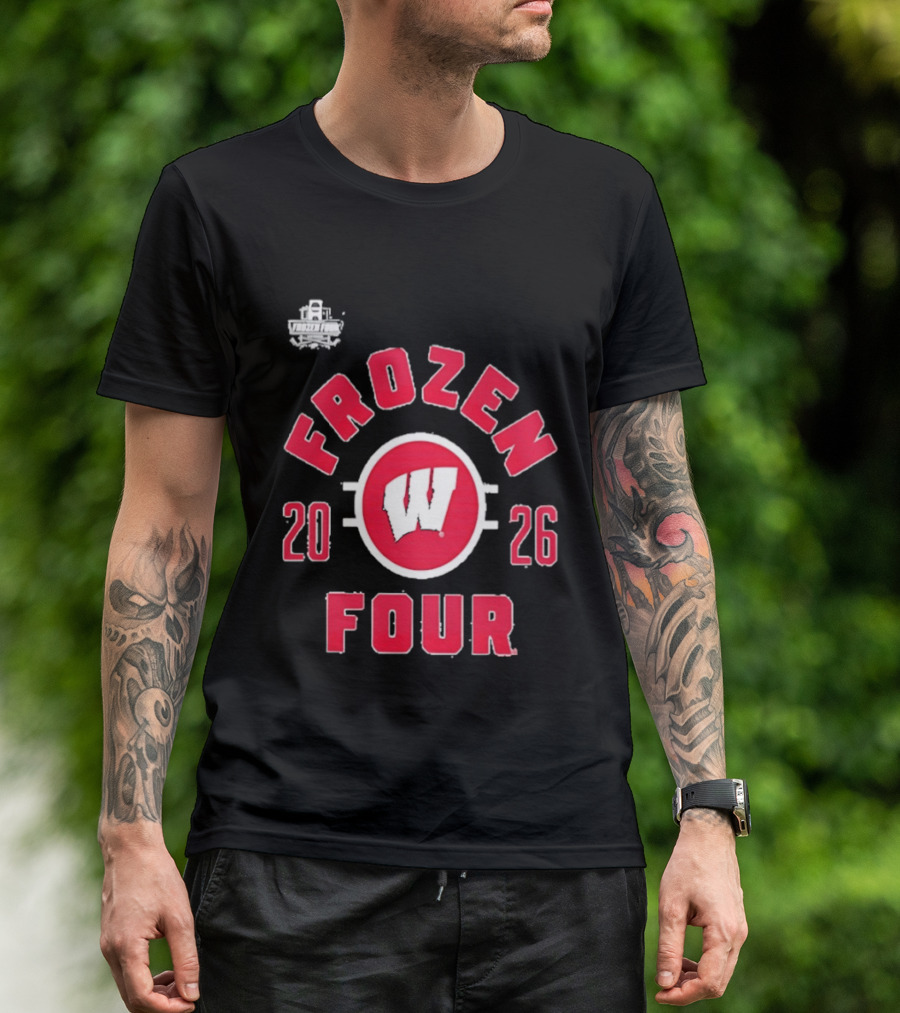 Wisconsin Badgers 2026 Frozen Four NCAA Men's Hockey Championship T-Shirt