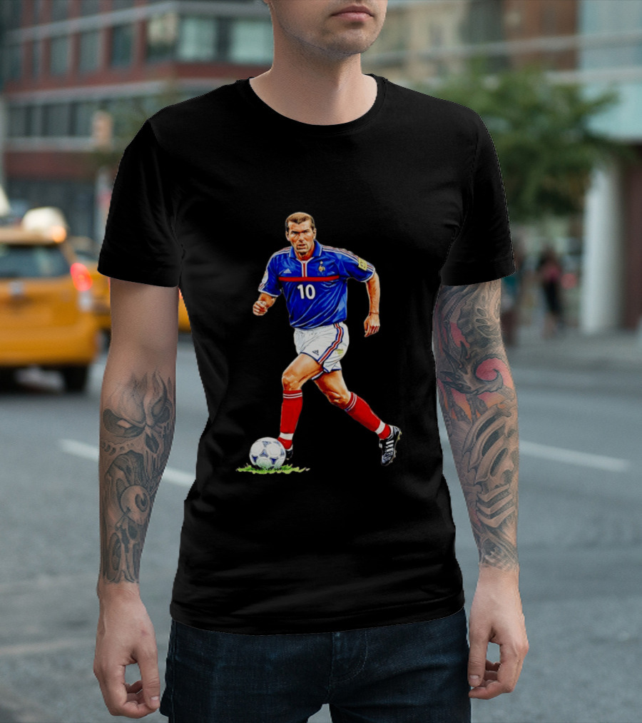 Zinédine Zidane France Football Number 10 World Cup 1998 T-Shirt