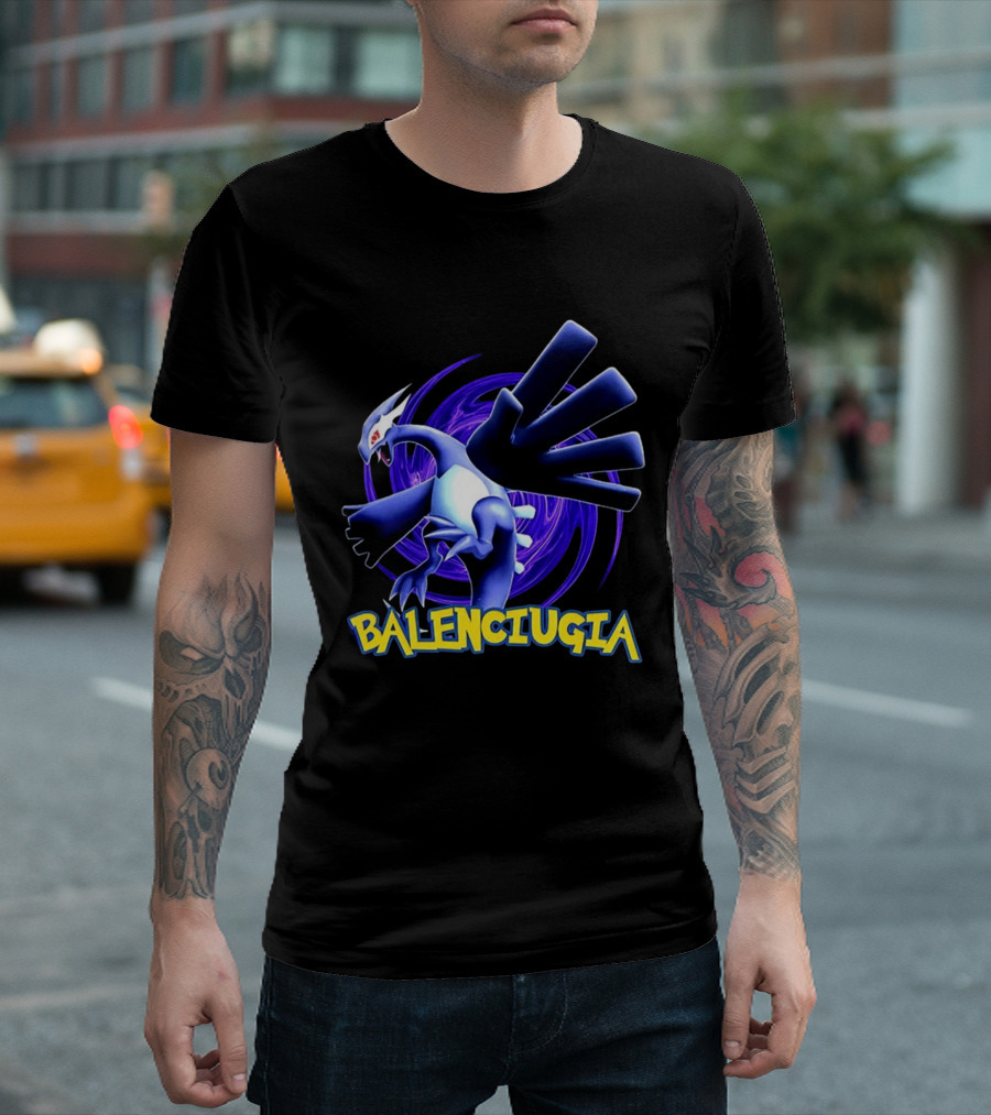 Lugia Balenciugia Fusion With Iconic Air Creature And Fashion Twist T-Shirt