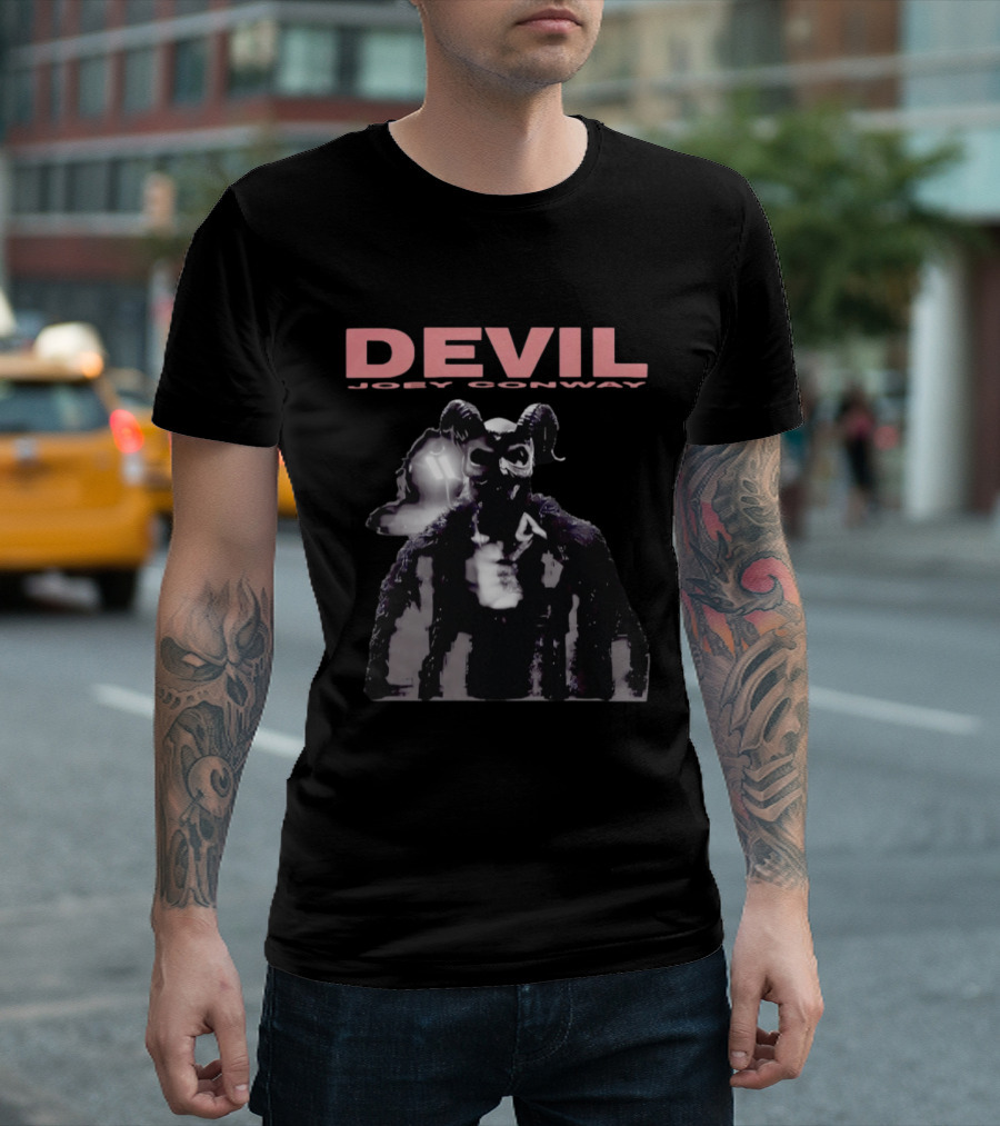 Devil Joey Conway Photographic Evidence Mysterious Horned Figure T-Shirt