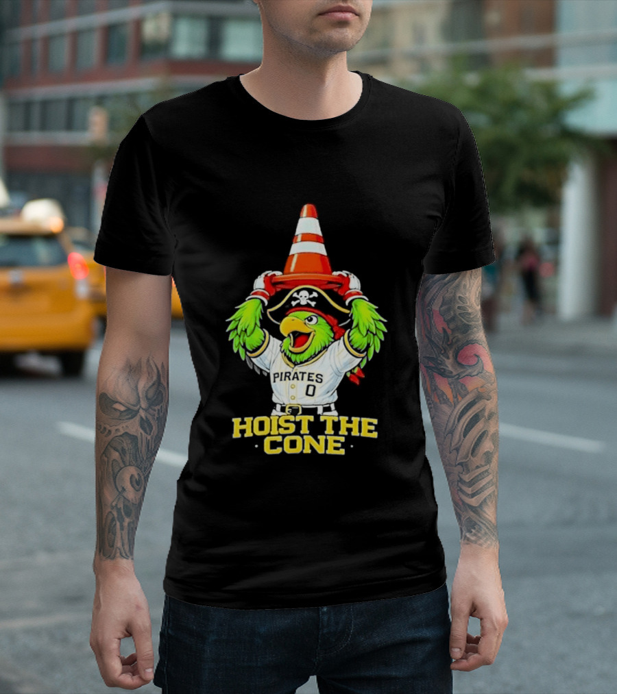 Pirate Parrot Hoist The Cone Pittsburgh Pirates Baseball 2026 T-Shirt