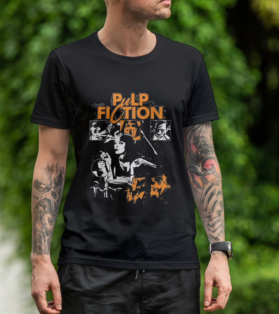 Pulp Fiction Vintage Film Style Featuring Mia Wallace T-Shirt