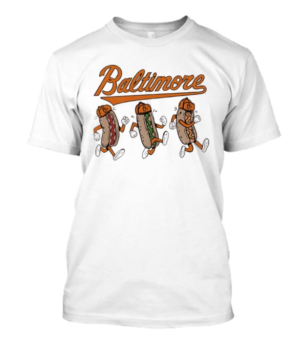 Baltimore Orioles Dancing Hot Dogs T-Shirt