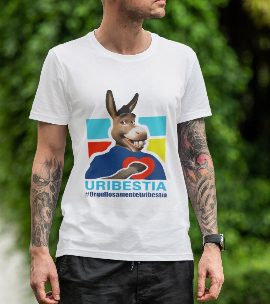 Donkey From Shrek Uribestia OrgullosamenteUribestia Hashtag T-Shirt