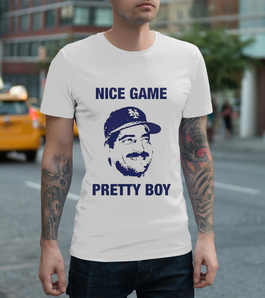Nice Game Pretty Boy Keith Hernandez New York Mets Villain Line T-Shirt
