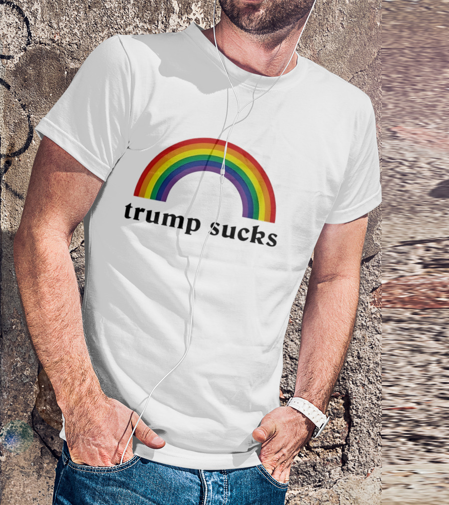Trump Sucks Rainbow LGBT Pride T-Shirt