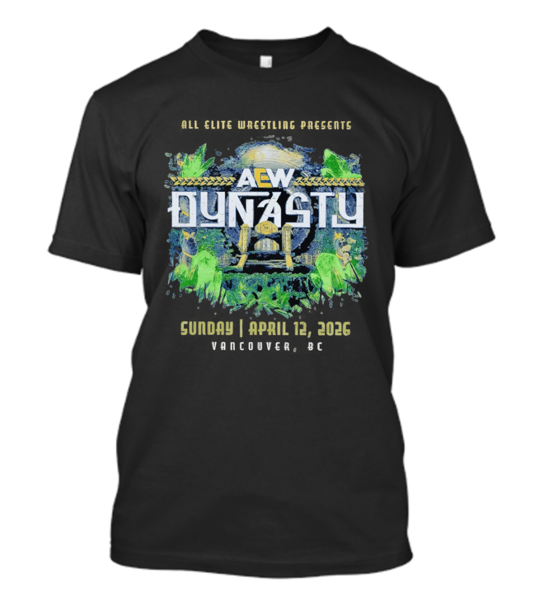 All Elite Wrestling AEW Dynasty 2026 Event April 12 Wembley London T-Shirt