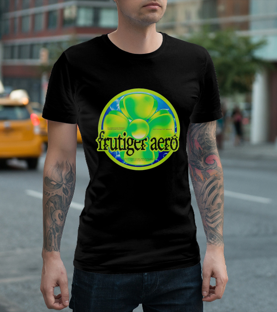 Frutiger Aero Psychedelic Neon Flower T-Shirt