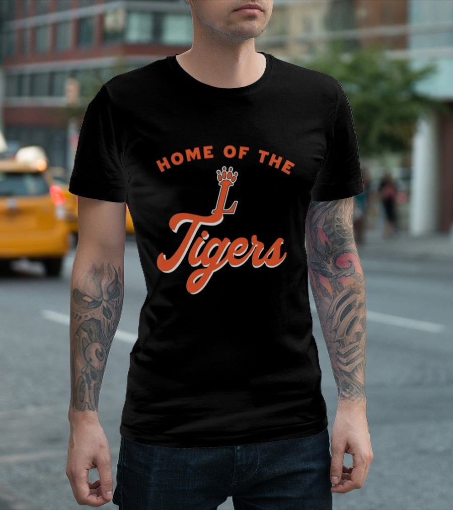 Loveland High School Home Of The Tigers Orange Crowned T-Shirt
