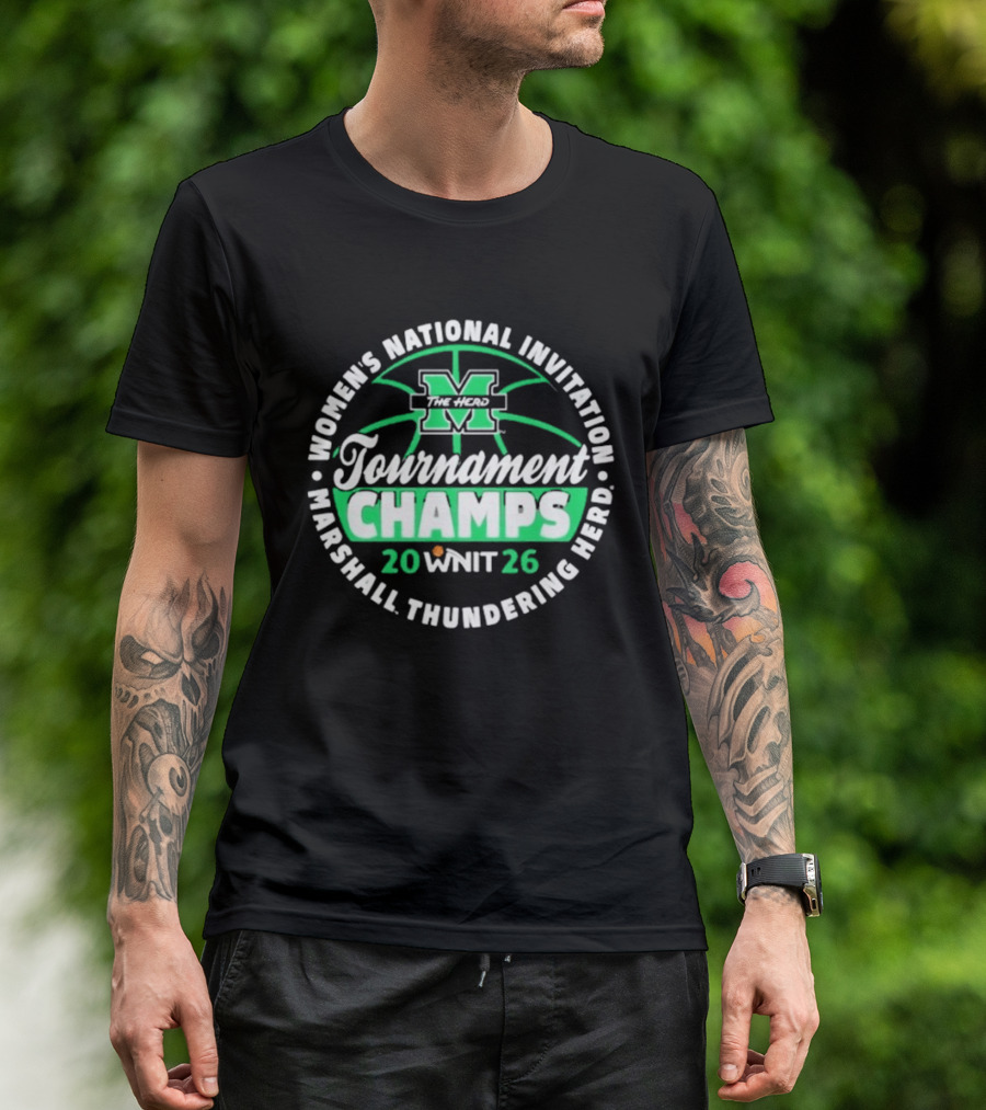 Marshall Thundering Herd Women's National Invitation Tournament Champs 2026 WNIT T-Shirt