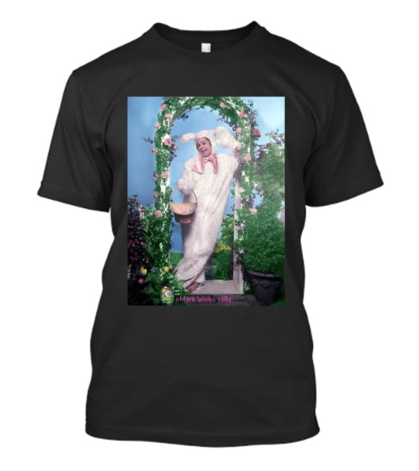 Mark Weiss 1984 Ozzy Osbourne Thanksgiving White Bunny Costume With Basket T-Shirt