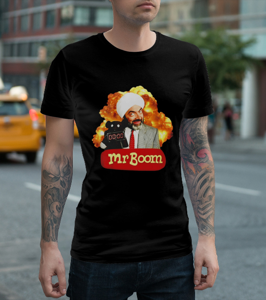 Mr Boom Meme Explosion Countdown Teddy T-Shirt