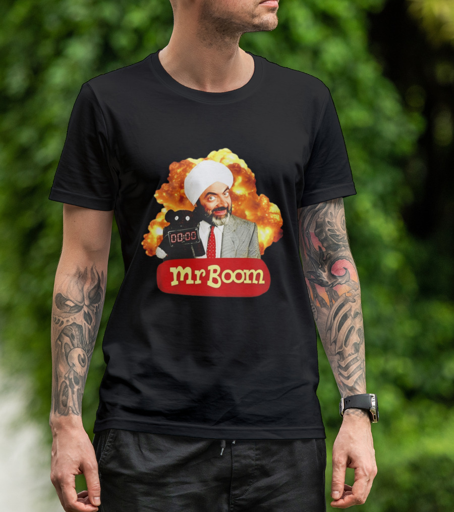 Mr Boom Meme Explosion Countdown Teddy T-Shirt