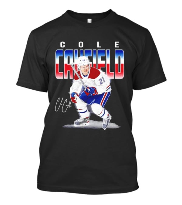 Cole Caufield Montreal Canadiens Number 22 Ice Hockey Player T-Shirt