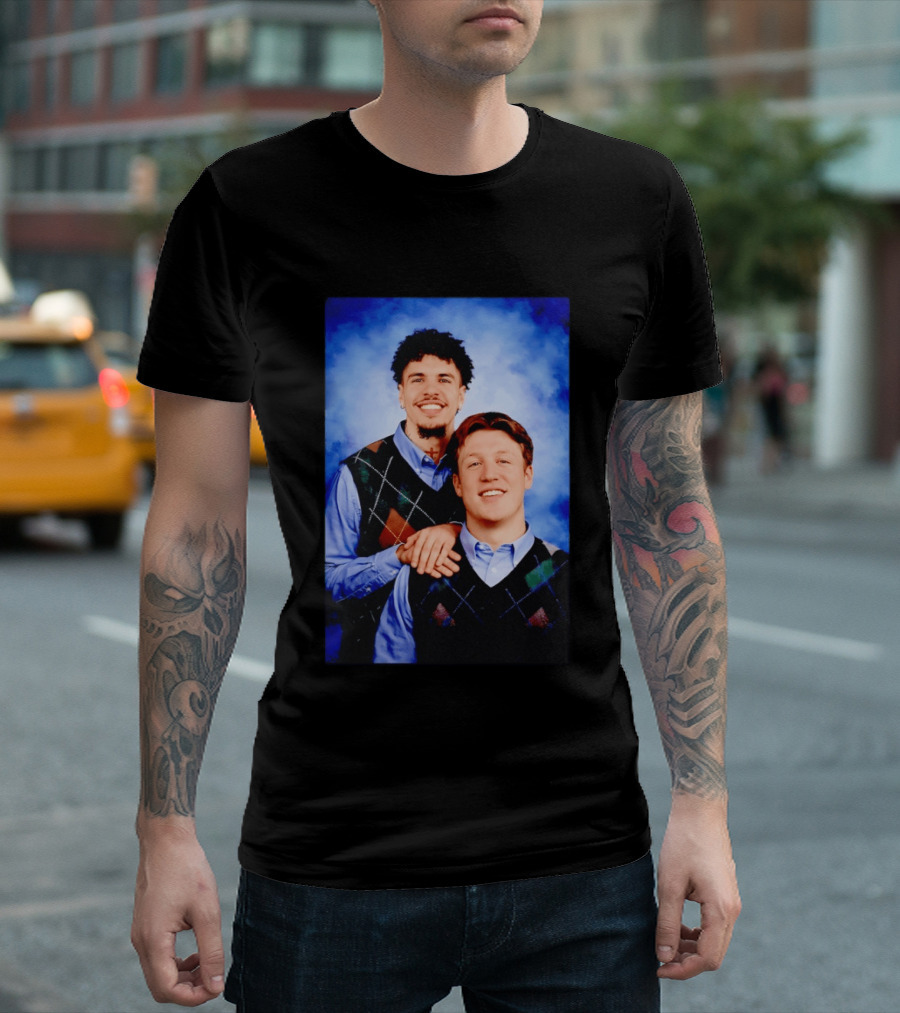 Jared Goff Amon Ra St Brown Step Brothers Detroit Lions T-Shirt