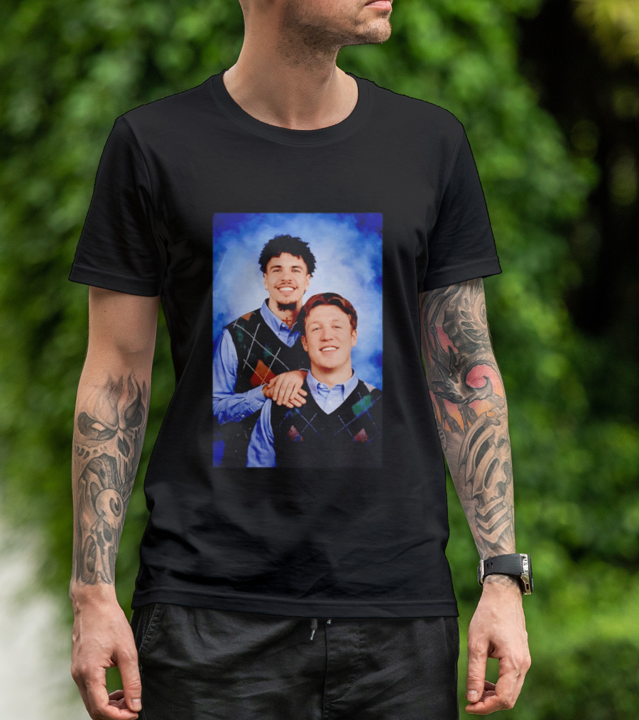 Jared Goff Amon Ra St Brown Step Brothers Detroit Lions T-Shirt