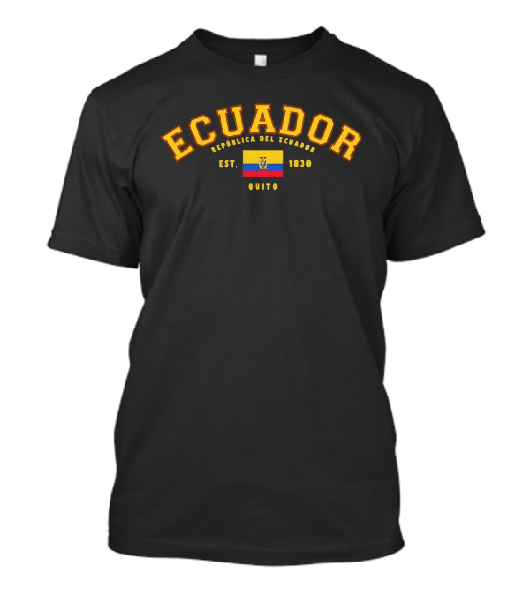 Ecuador República Del Ecuador Flag Est 1830 Quito T-Shirt