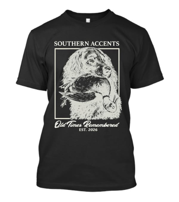 Southern Accents Old Times Remembered EST 2026 Vintage Style Bird Motif T-Shirt