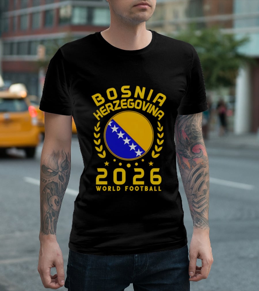 Bosnia Herzegovina World Football 2026 Supporter T-Shirt