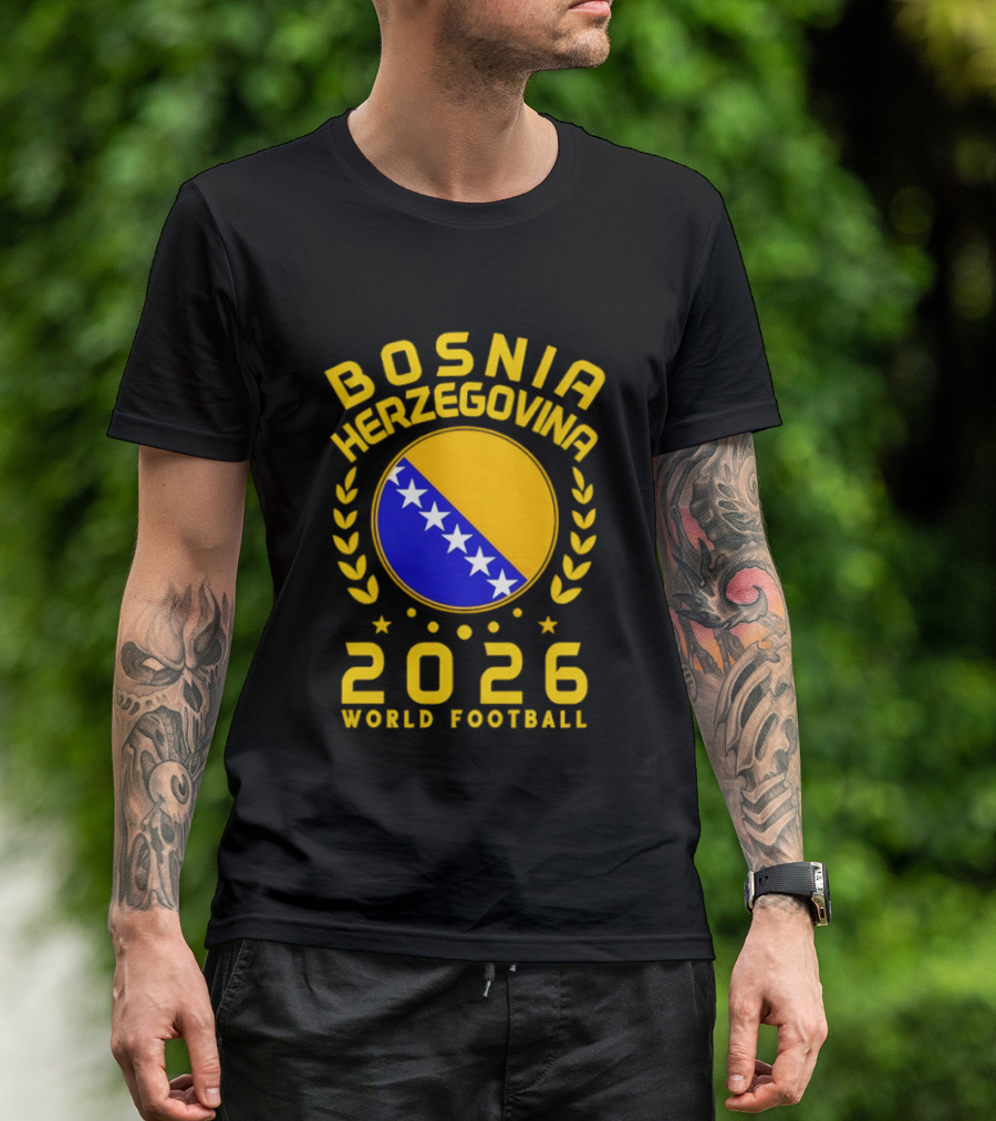 Bosnia Herzegovina World Football 2026 Supporter T-Shirt