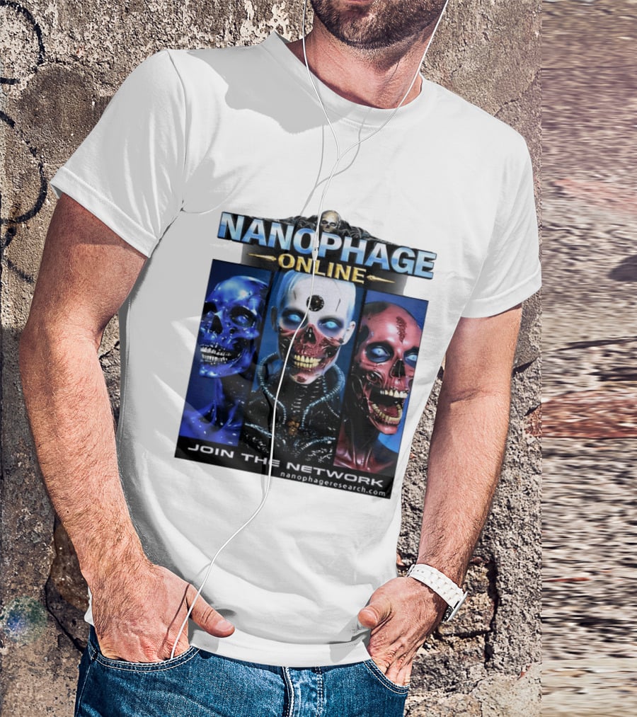Nanophage Online Join The Network Nanophageresearch.com T-Shirt