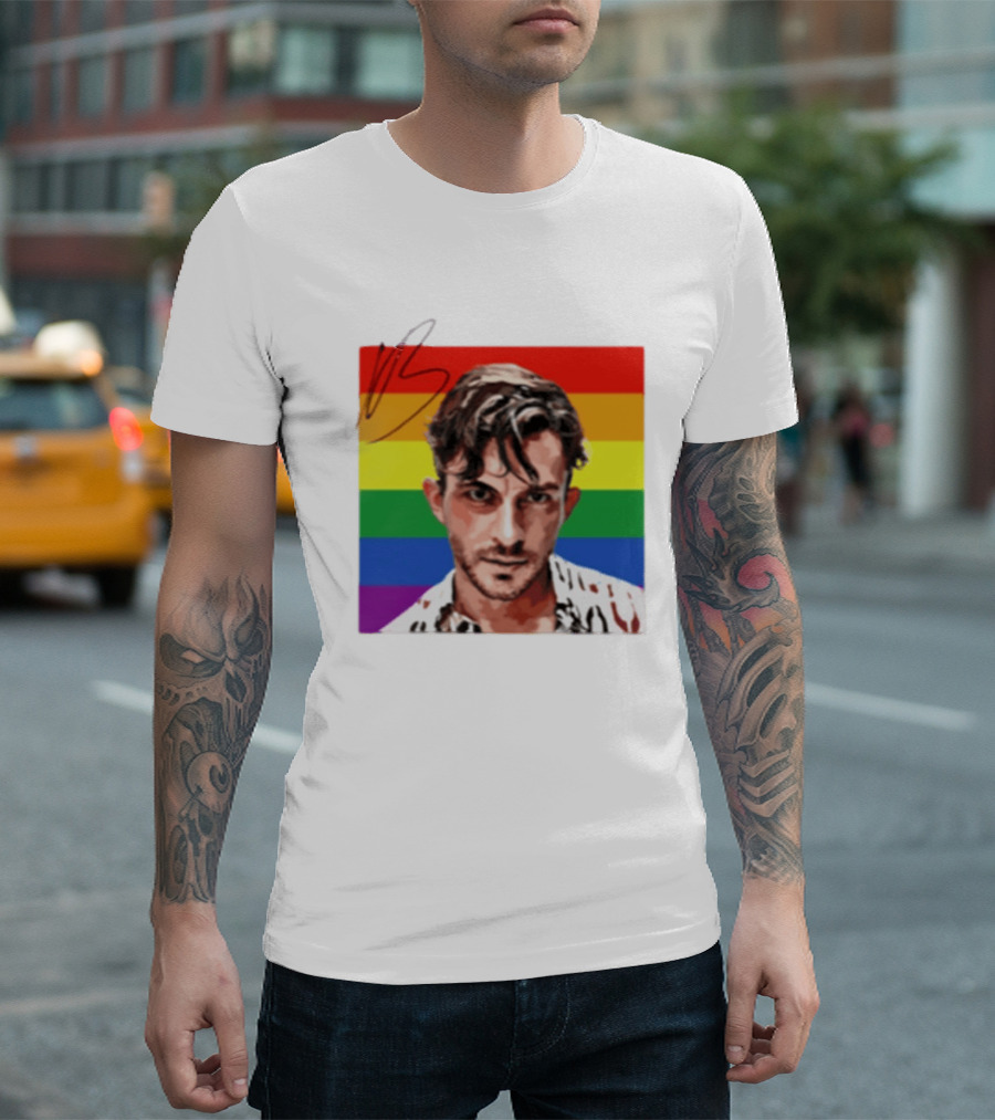 Jonathan Bailey LGBTQ+ Rainbow T-Shirt