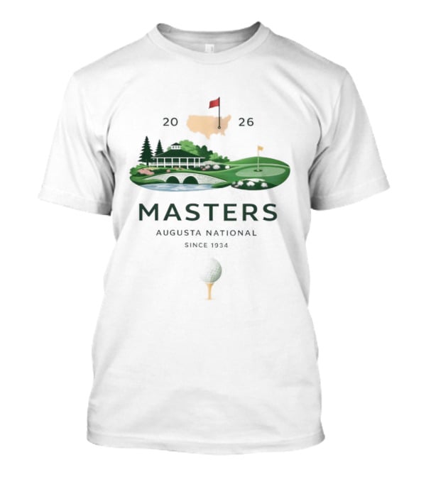 Masters 2026 Augusta National Golf Scenic Souvenir T-Shirt