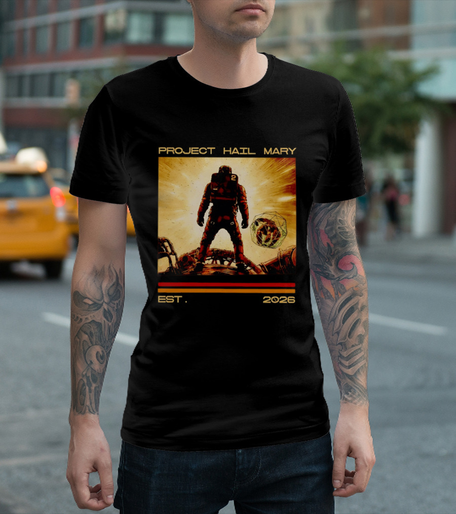 Andy Wei Project Hail Mary 2 Astronaut Est 2026 T-Shirt