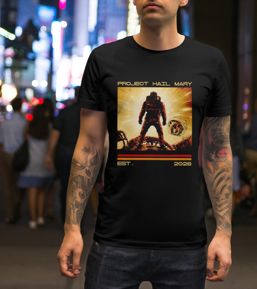 Andy Wei Project Hail Mary 2 Astronaut Est 2026 T-Shirt