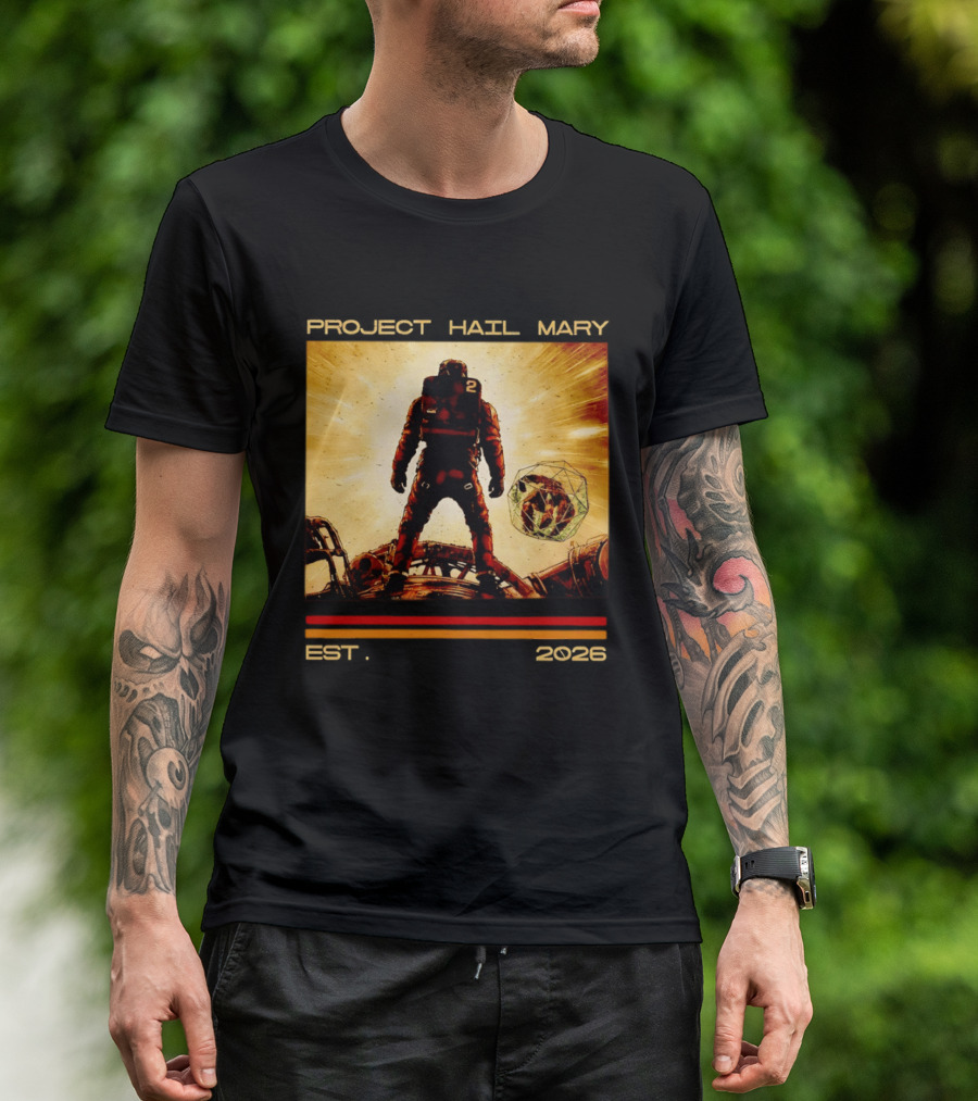 Andy Wei Project Hail Mary 2 Astronaut Est 2026 T-Shirt