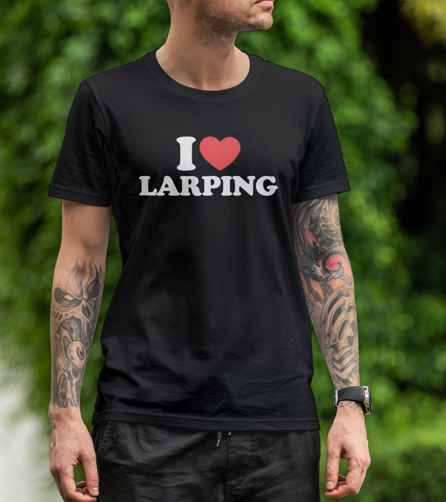 I Heart Larping Red Heart T-Shirt