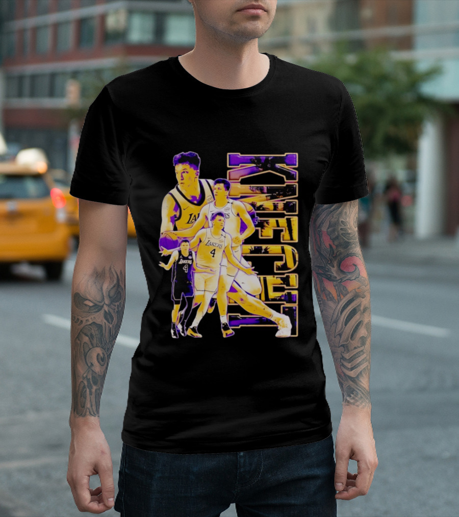 Dalton Knecht Los Angeles Lakers Basketball Lakers 4 T-Shirt