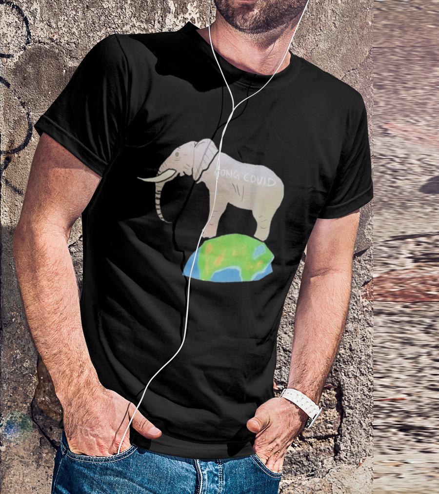 Elephant Long Covid Earth T-Shirt