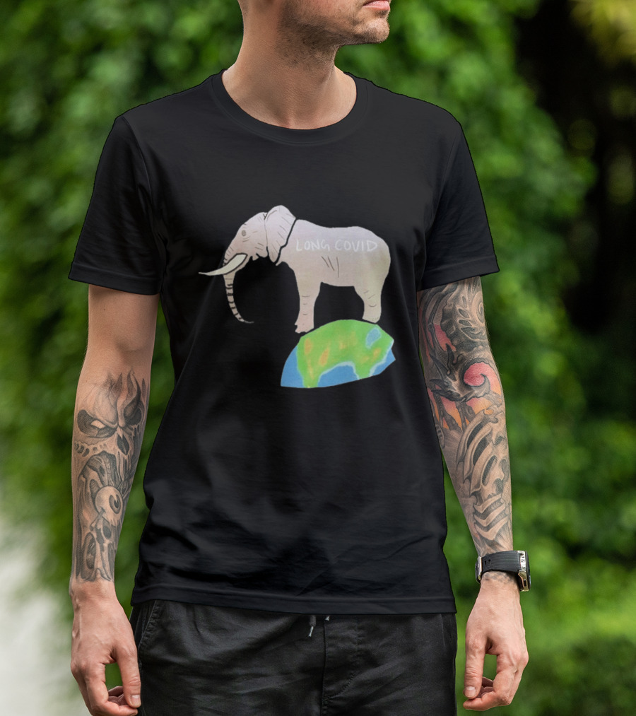 Elephant Long Covid Earth T-Shirt