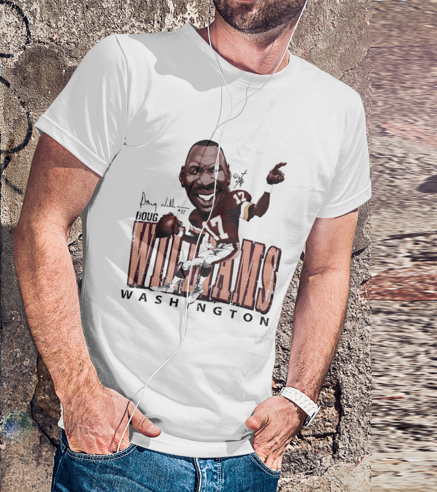 Doug Williams Washington Commanders Football Cartoon Caricature T-Shirt