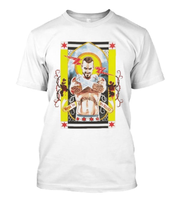 WWE CM Punk Best In The World Saint Illustrative T-Shirt