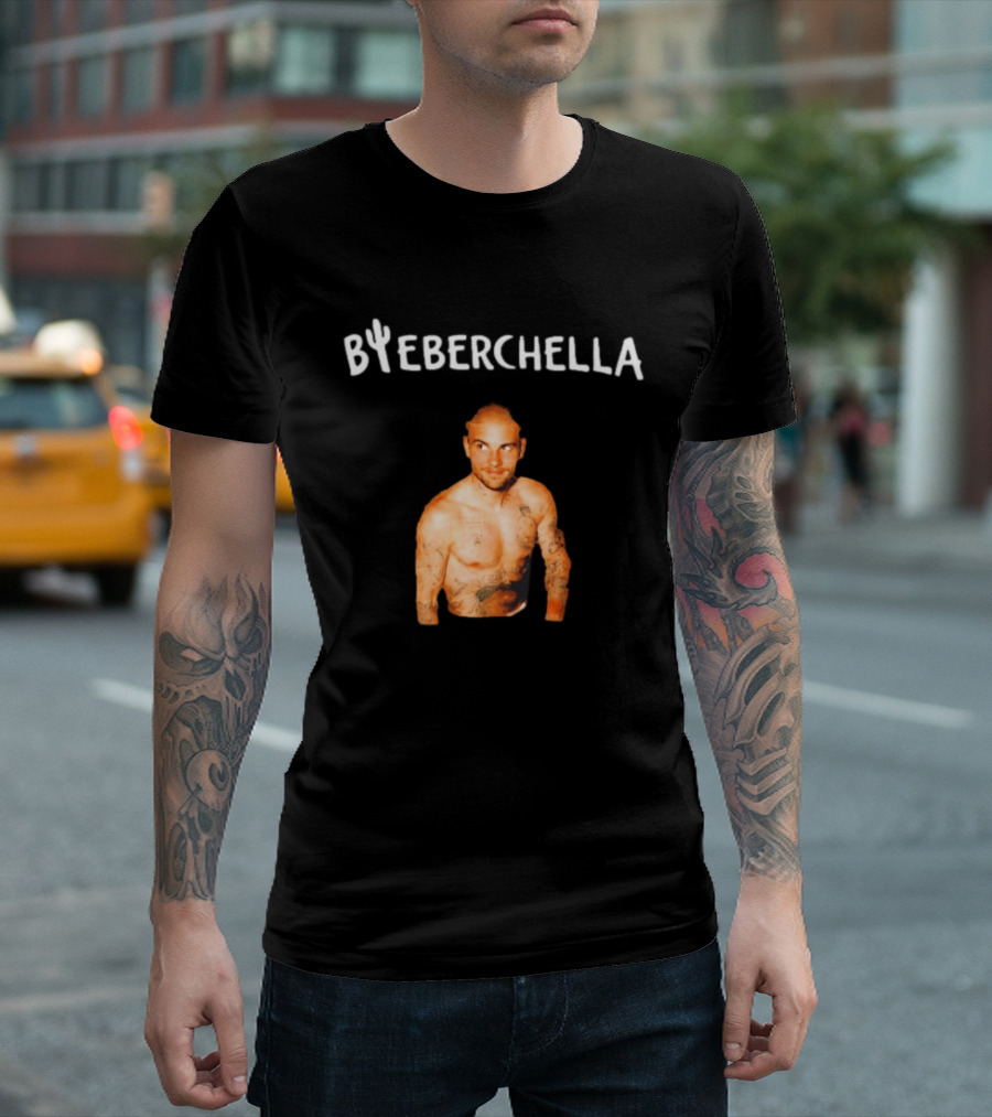 Bieberchella Tattooed Justin Bieber Humor T-Shirt