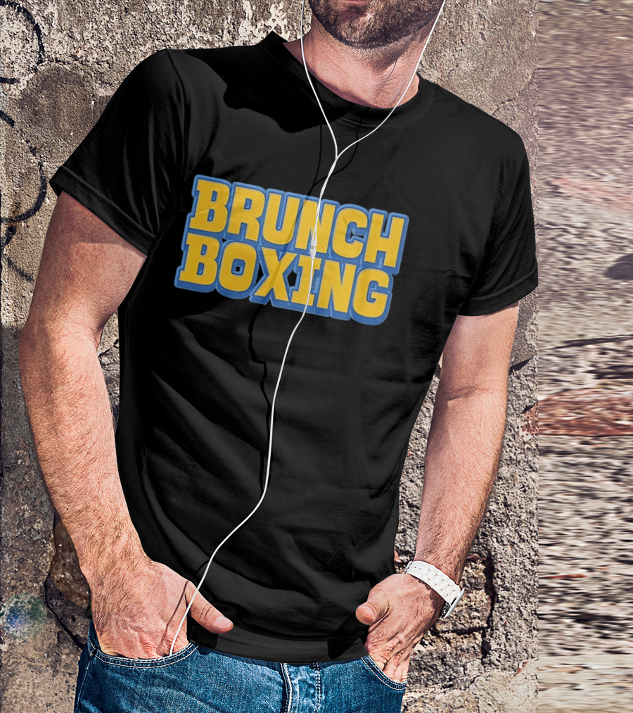 Brunch Boxing Bold Yellow And Blue T-Shirt