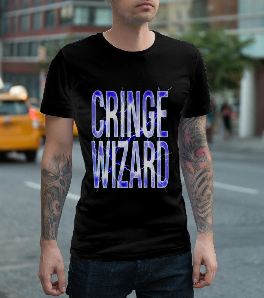 Cringe Wizard Electrified Lightning T-Shirt