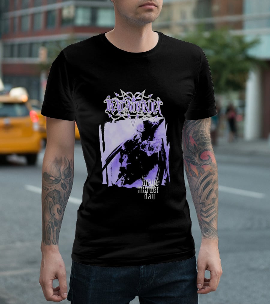 Katatonia Brave Murder Day Album Cover Art Purple Abstract T-Shirt