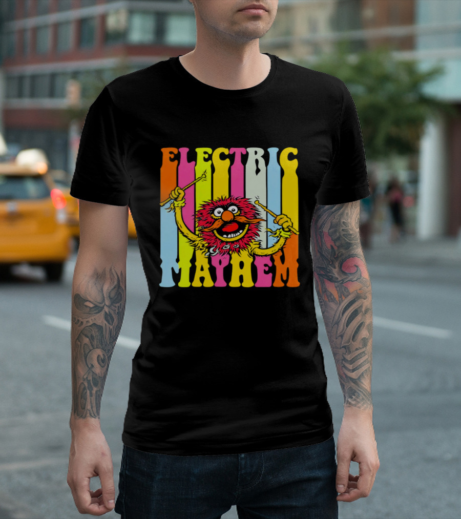 Electric Mayhem Muppets Dr. Teeth Animal Drummer T-Shirt
