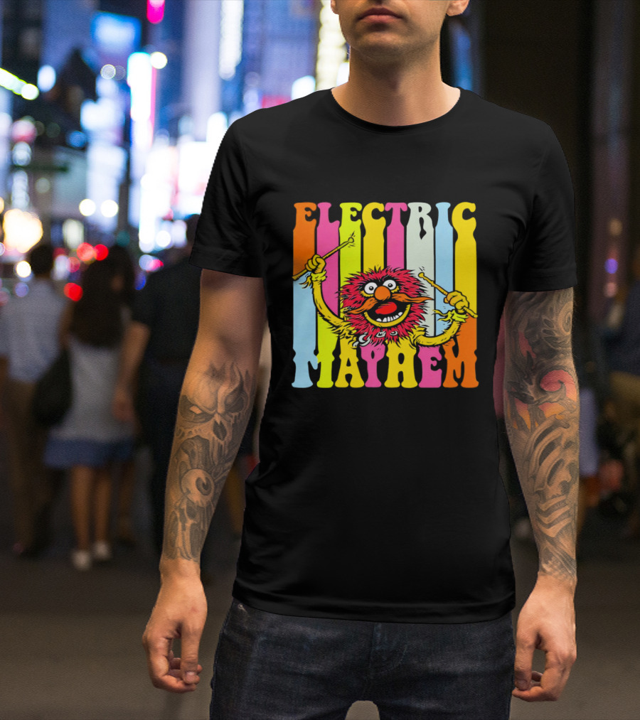 Electric Mayhem Muppets Dr. Teeth Animal Drummer T-Shirt