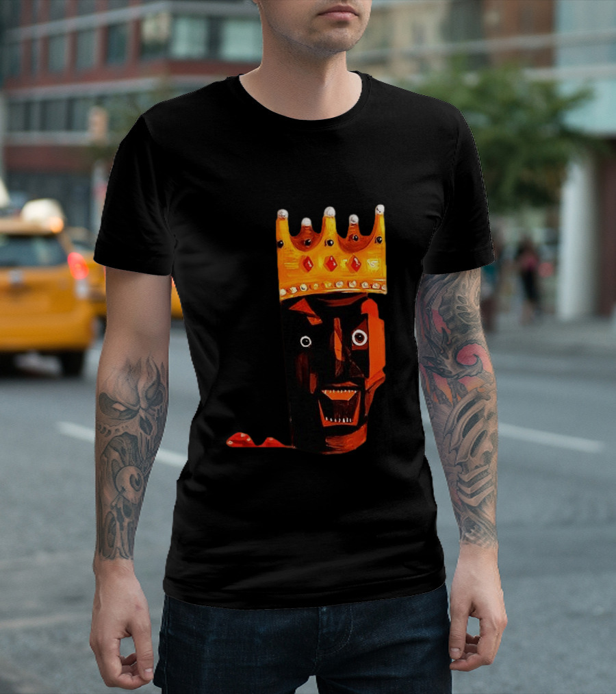 Ye At Coachella King Crowned Abstract Face T-Shirt