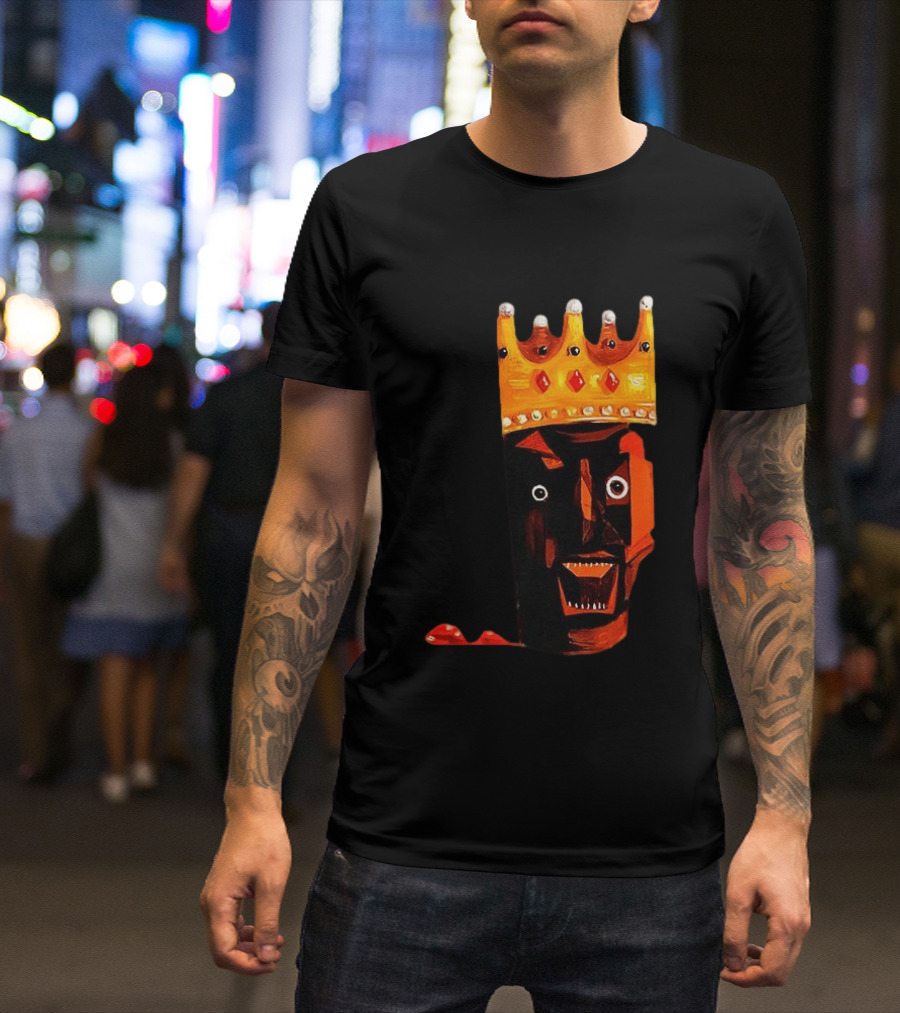Ye At Coachella King Crowned Abstract Face T-Shirt