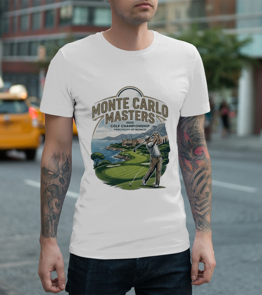 Monte Carlo Masters 2020 Golf Championship Principality Of Monaco T-Shirt