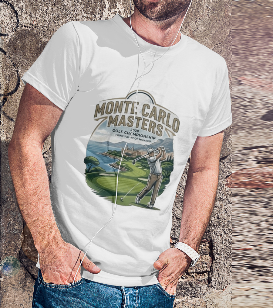 Monte Carlo Masters 2020 Golf Championship Principality Of Monaco T-Shirt