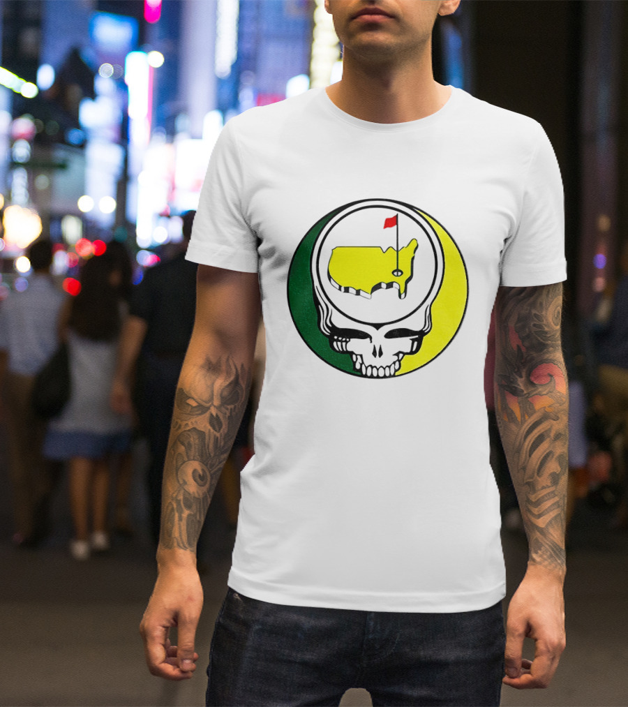 Masters Tournament 2026 Grateful Dead Skull Country Map Flag T-Shirt