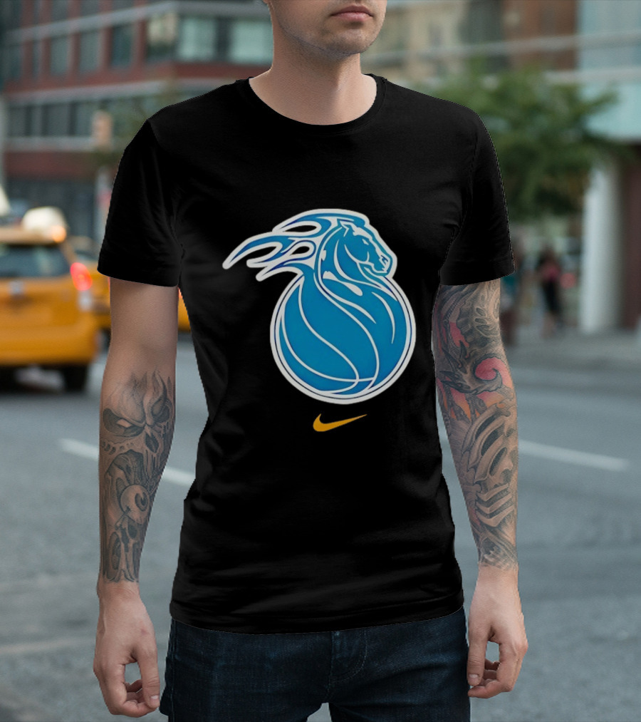 Detroit Pistons City Edition 2025 26 Nike Basketball Horse Concept T-Shirt